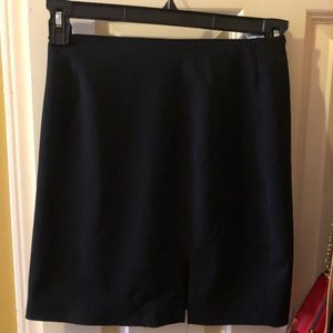 Black zip up skirt